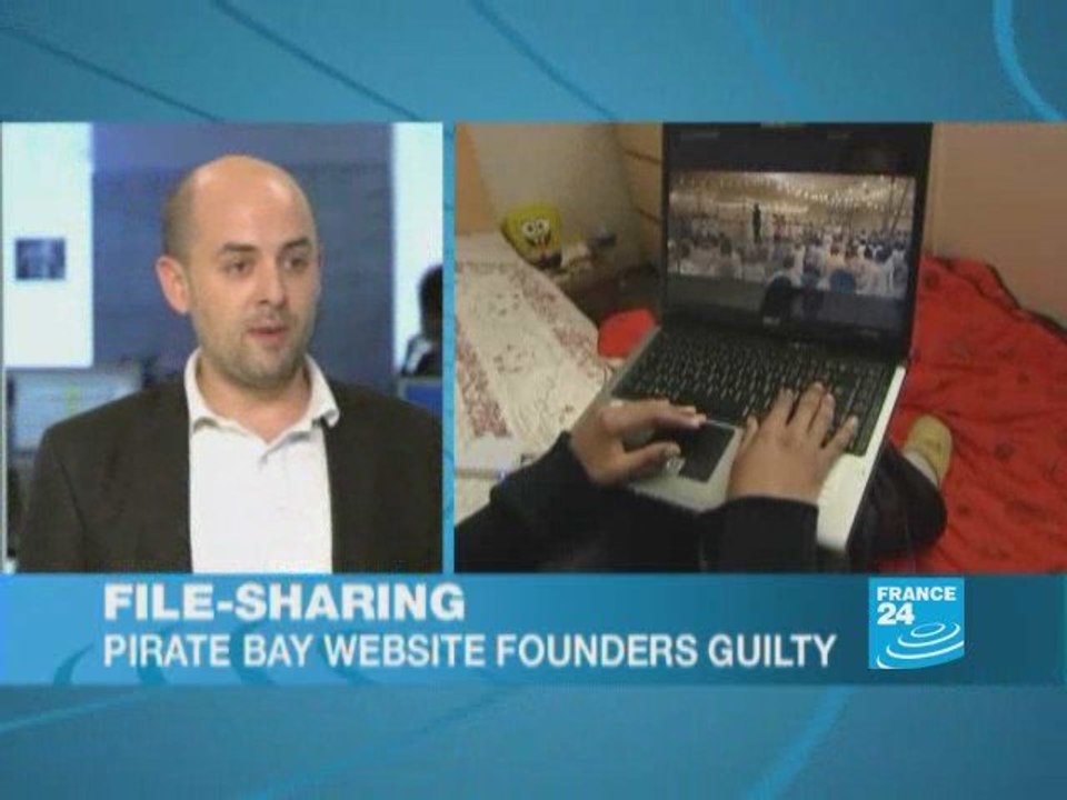 "Pirate bay" website founders guilty