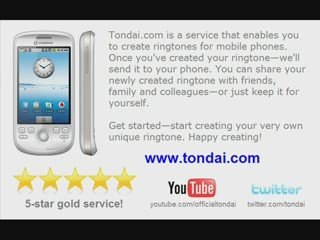 Want to Create a New Ringtone for your Phone? www.Tondai.com
