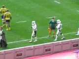 Stade Français - Clermont : Arrivée du ballon - starwars 4/4