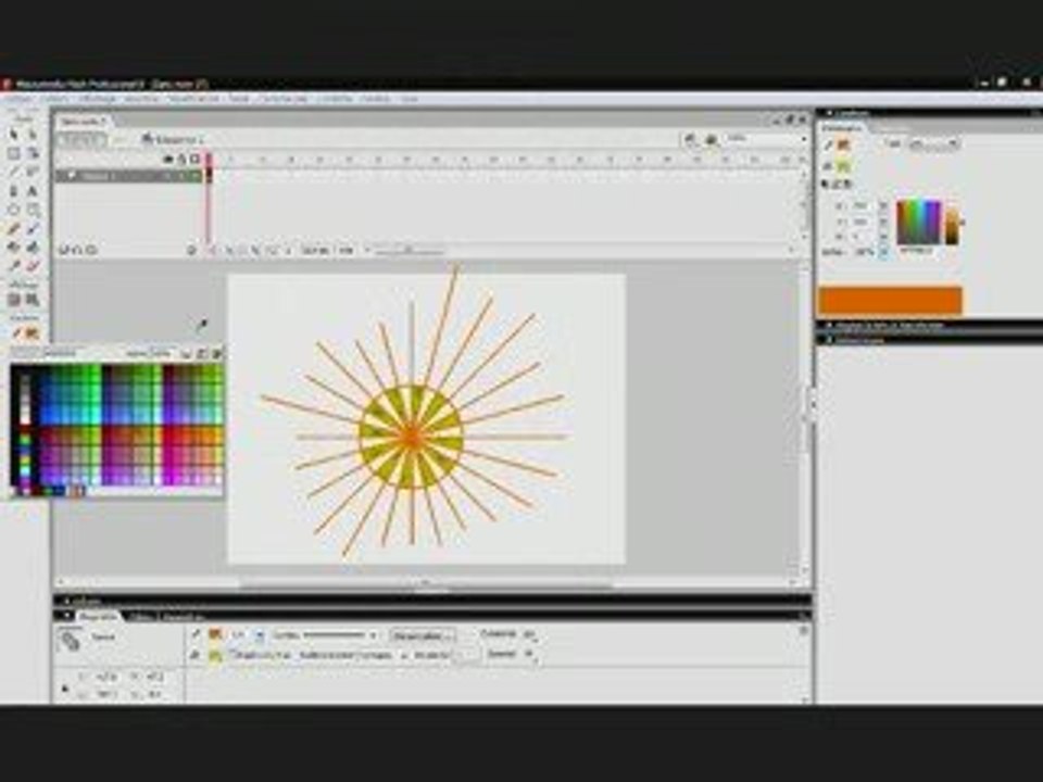Tutoriel Flash Realiser un rayon lumineu