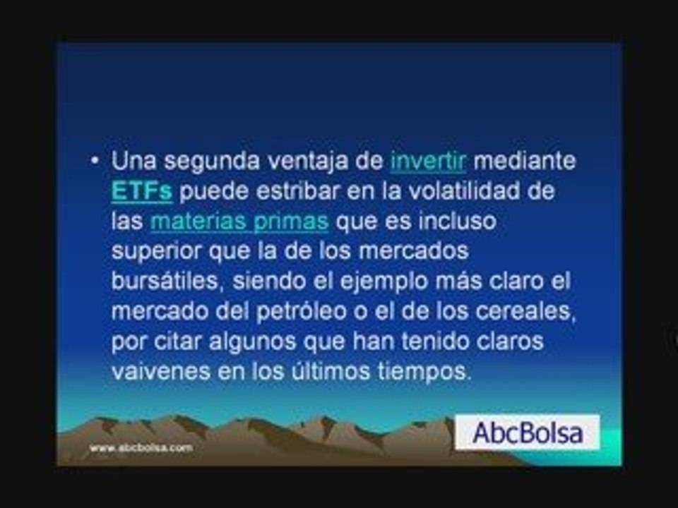 VERSATILIDAD DE LOS ETFS