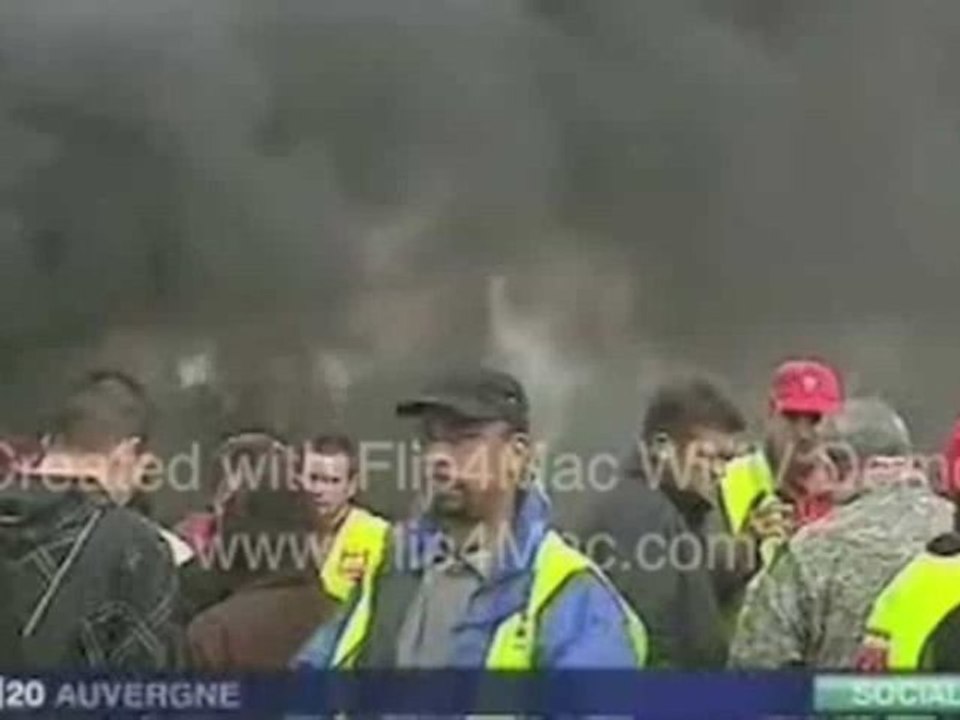 GREVE VALEO ISSOIRE / 16 AVRIL 2009 / JOURNAL FRANCE 3