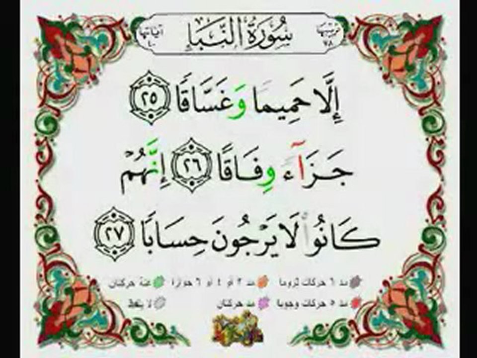 Sourate La nouvelle (An-Naba) 78 : pour débutants