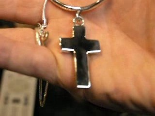 handmade jewelry sterling hollow cross