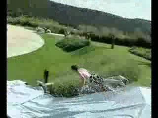 Regis avec une bache / Slide crash