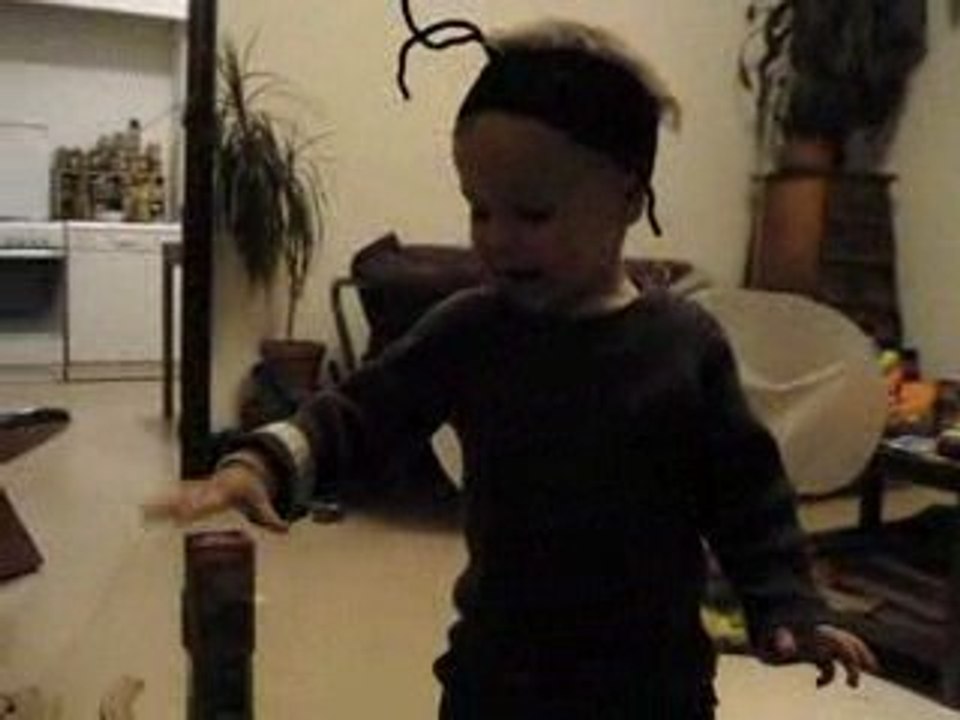 Gaël le moustique et la tour de cubes (29 mars 2009)