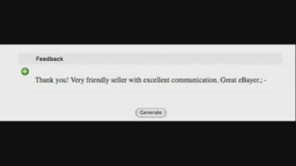 Free Ebay Feedbacks Generator Tools +500 designs