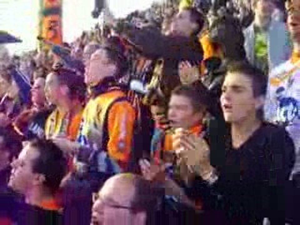 Laval - Libourne Entrée des joueurs