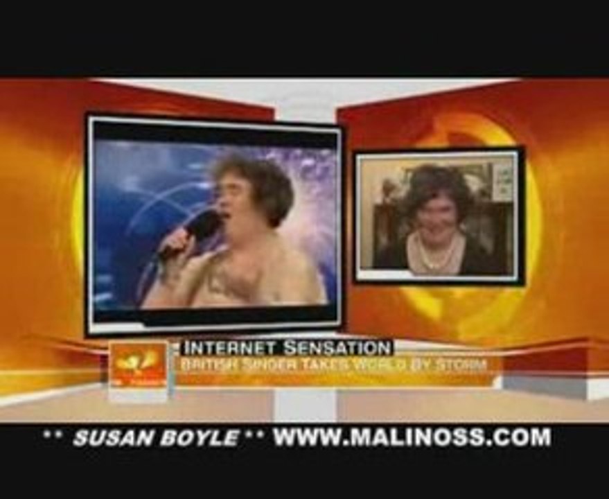 Susan Boyle sings in a interview on the Today show With Paul