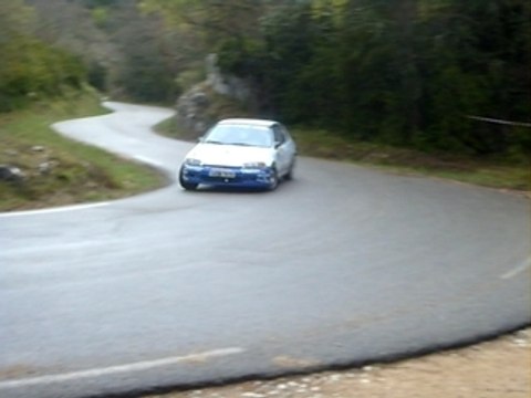 Rallye de venasque 2009 civic eg6 n°96 franck 2eme passage
