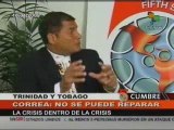 Entrevista a Rafael Correa en V Cumbre de las Américas