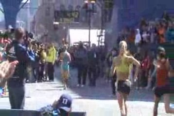 Race to the Finish line at the BAA Invitational Mile