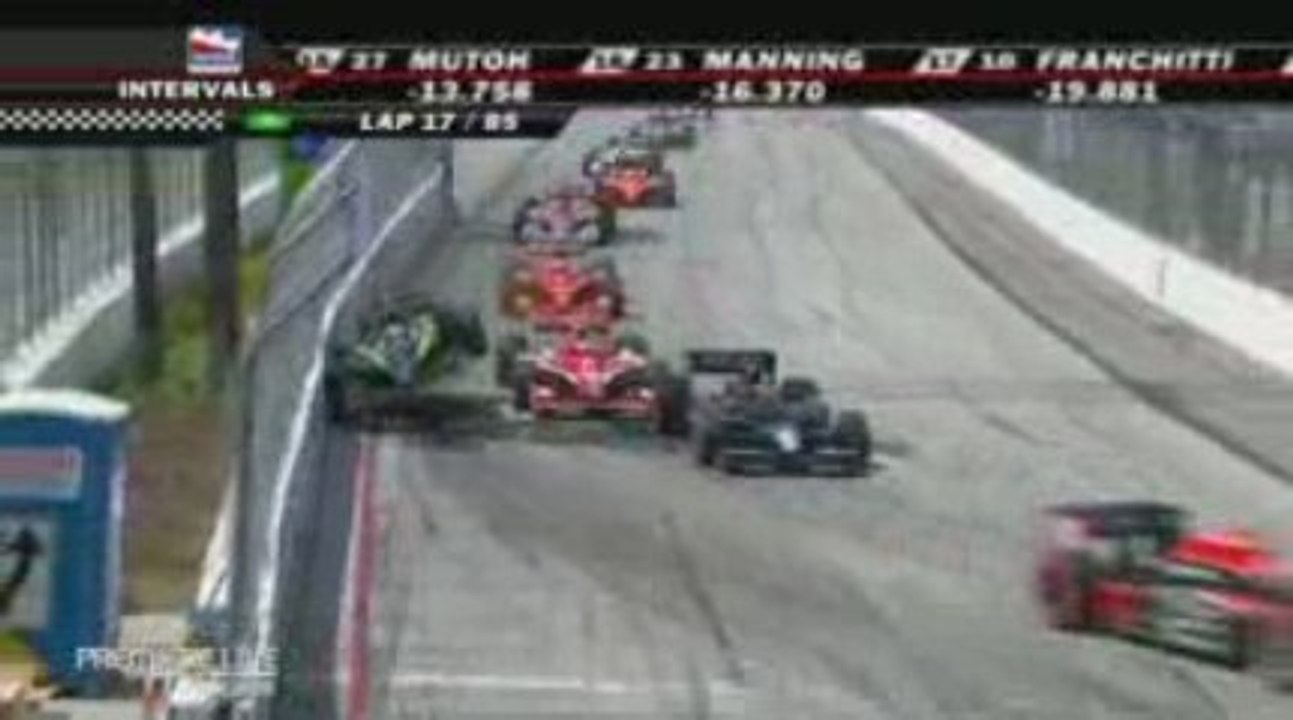 IndyCar 2009 Long Beach Viso crashes
