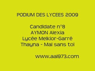 Podium des Lycées 2009 - Prestation Alexia (Melkior-Garré)