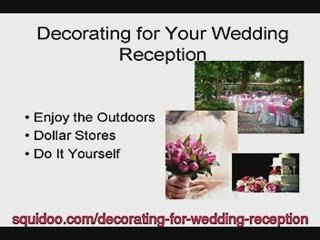 Decorating for Wedding Reception