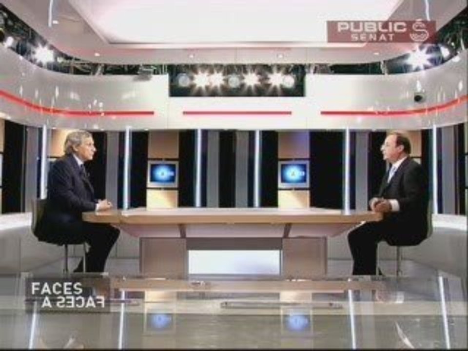 FACES A FACES,Jean-Marie Andrieu / François Hollande