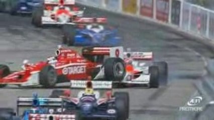 IndyCar 2009 Long Beach Dixon and Briscoe collides