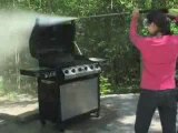 BBQ cleaning with pressure washing