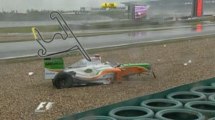 China 09 - Sutil Crash (BBC TV)