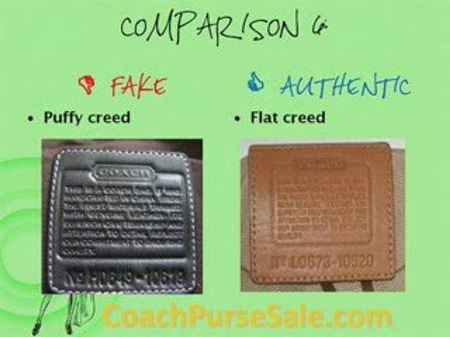 How to identify hot sale a real coach purse