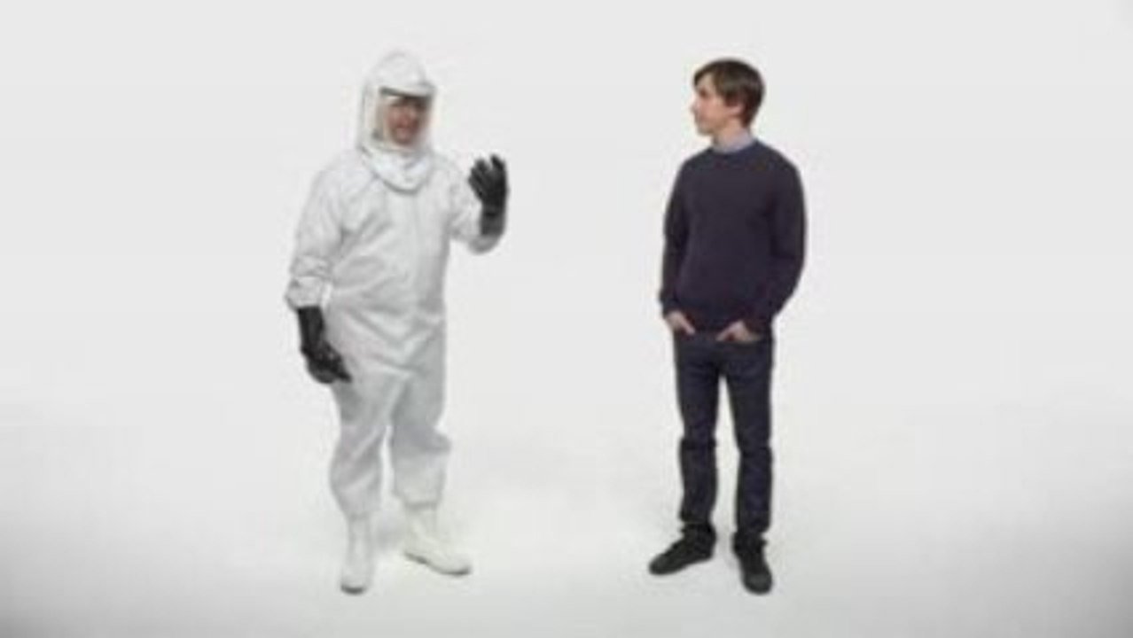 Apple Ad Biohazard Suit