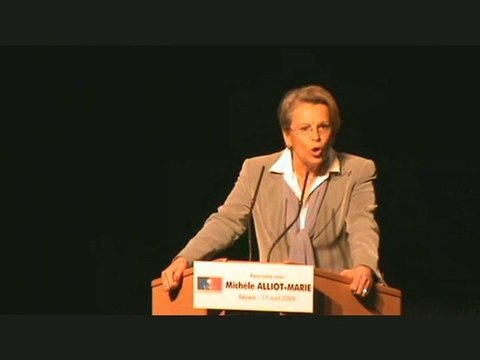 Michele Alliot-Marie à Béziers 17/04/2009