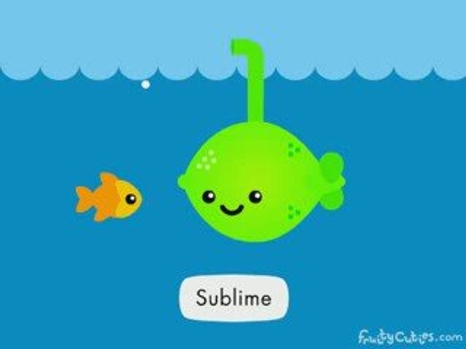 Fruity Cuties - Lime joke kawaii cartoon