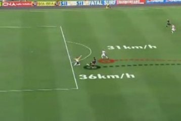 Ronaldo VS São Paulo: 36km/h ! (Usain Bolt: 43km/h)