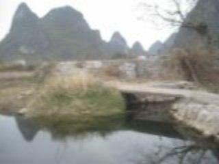 chine yangshuo passage bambou