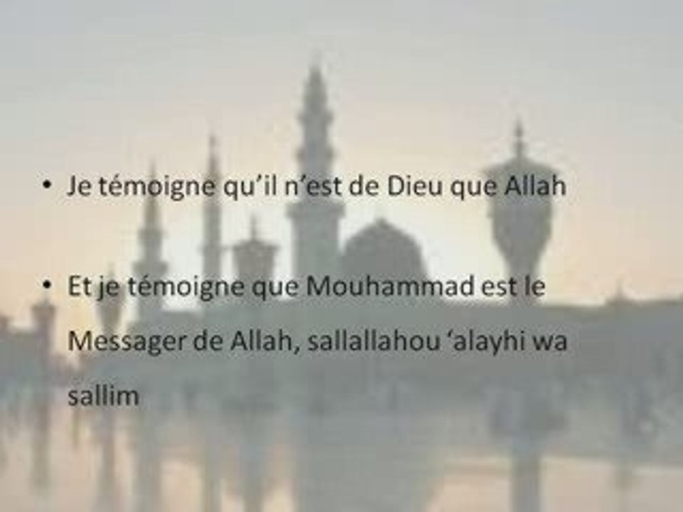 La signification de "Mouhammad est le Messager de Allah"