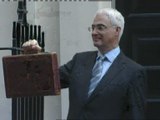 Budget 2009: Alistair Darling in Downing Street