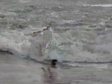 Surfing the St. Lawrence River in Montreal - Quebec, Cana...