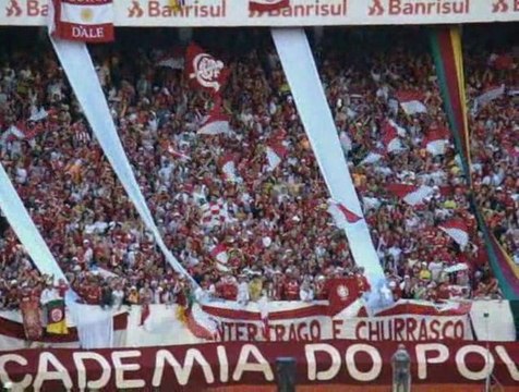 Inter 8 x 1 Caxias - Hino Rio Grandense - Guarda Popular