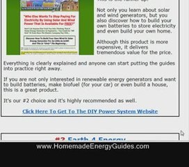 Free Homemade Energy Ideas