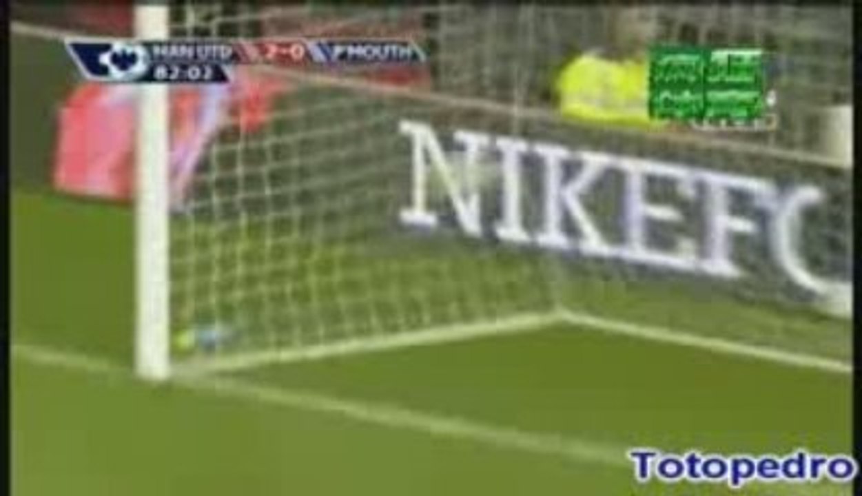 MU - Portsmouth 2-0 but de carrick 22/04/09