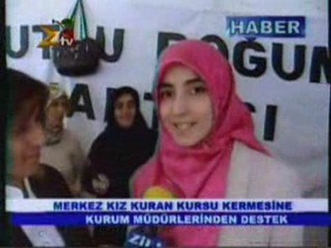 Kuran kursu kermesine kurumlardan destek