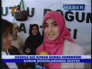 Kuran kursu kermesine kurumlardan destek