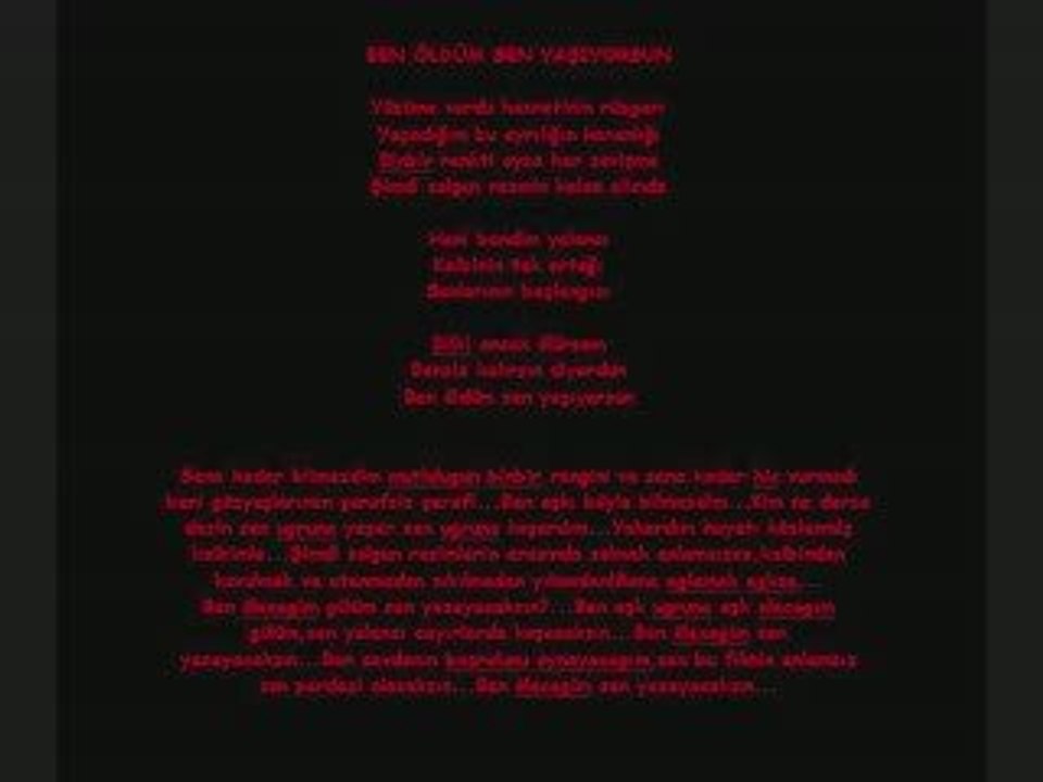 Tuna Tabu - Ben öldüm Sen Yaşıyorsun