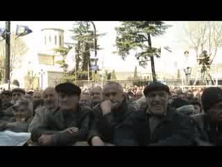 Manifestation à Tbilissi (Géorgie) - 22 avril 2009