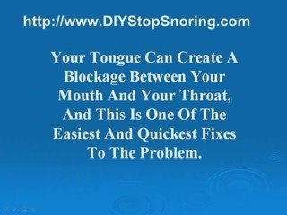 stop snoring tips