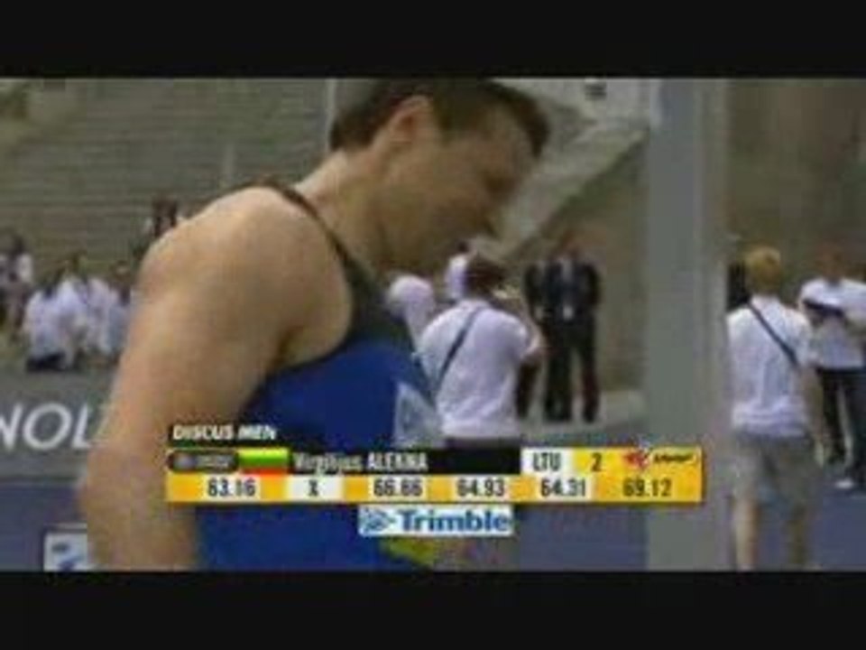 Athlé golden league Berlin 2008 Lancer Disque Homme