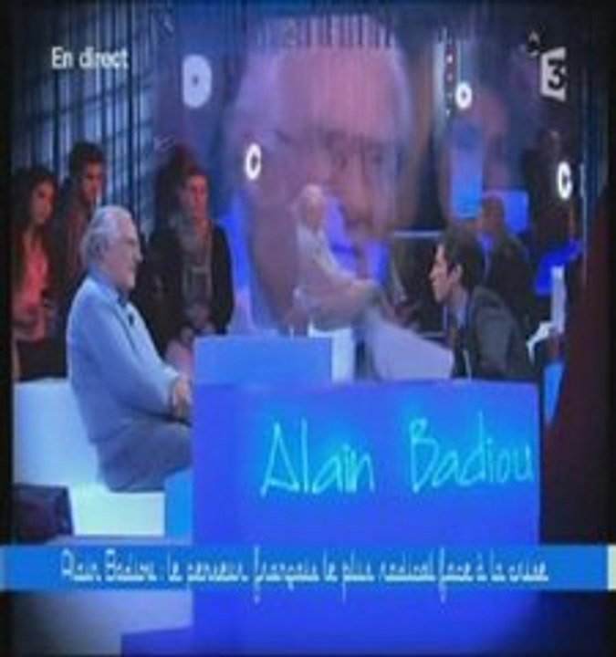 Alain Badiou (Ce Soir ou Jamais) (1-2) 09-04-2009