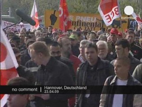 Manifestation de salariés Français et allemand de Continenta