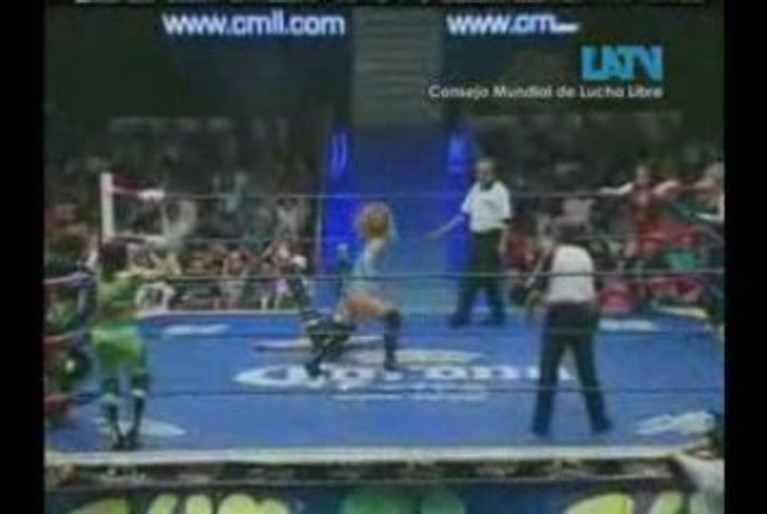 Hiroka, Blanca, Sahori vs Angel, Lady Apache, Marcela