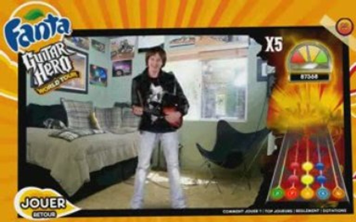 Fanta Guitar Hero Wolrd Tour Tier Guitare 163309 points