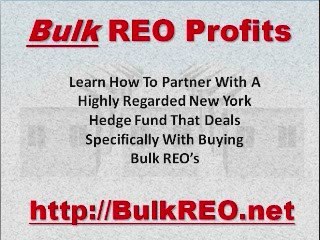 How To Quick-Flip Bulk REO's For Massive Profits