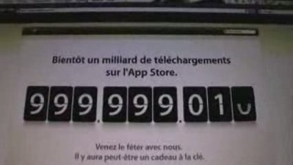 Apple - 1 milliard de téléchargements sur l'App' Store