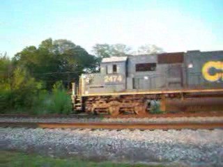 Csx 2474 rock train Cartersville