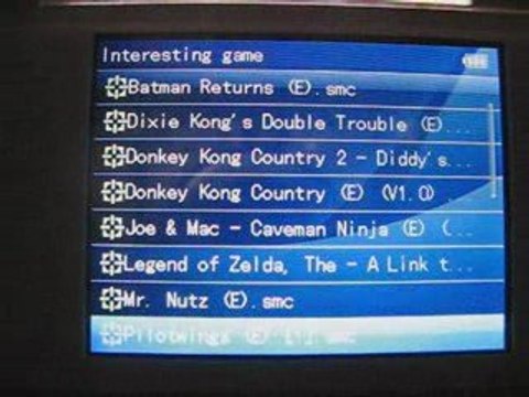 Dingoo A320 présentation super nintendo