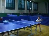 6years old table tennis playing girl